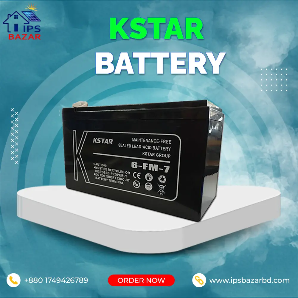 Kstar UPS Battery 12 Volt 7.5 Amp