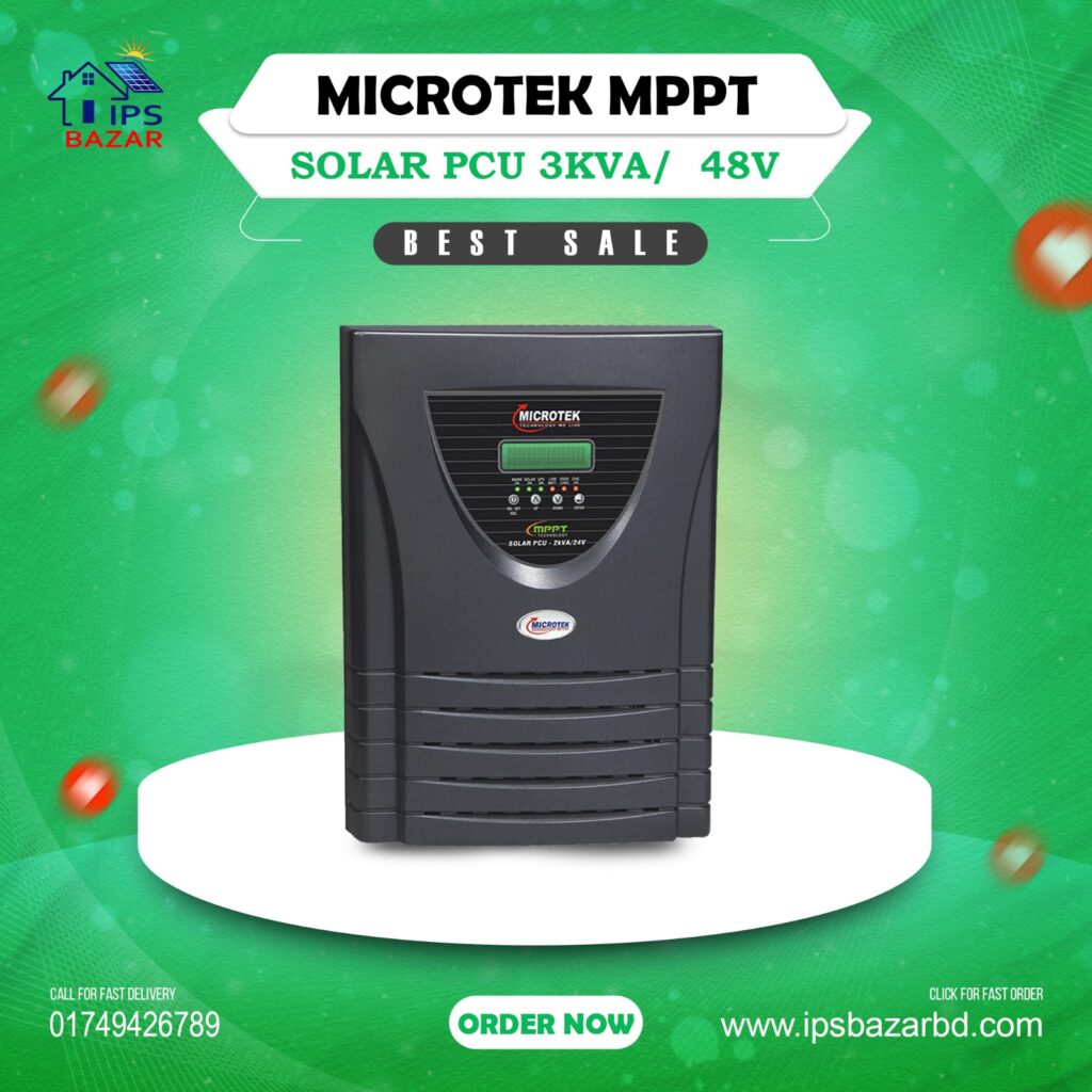 Microtek MPPT SOLAR PCU 3KVA 48V