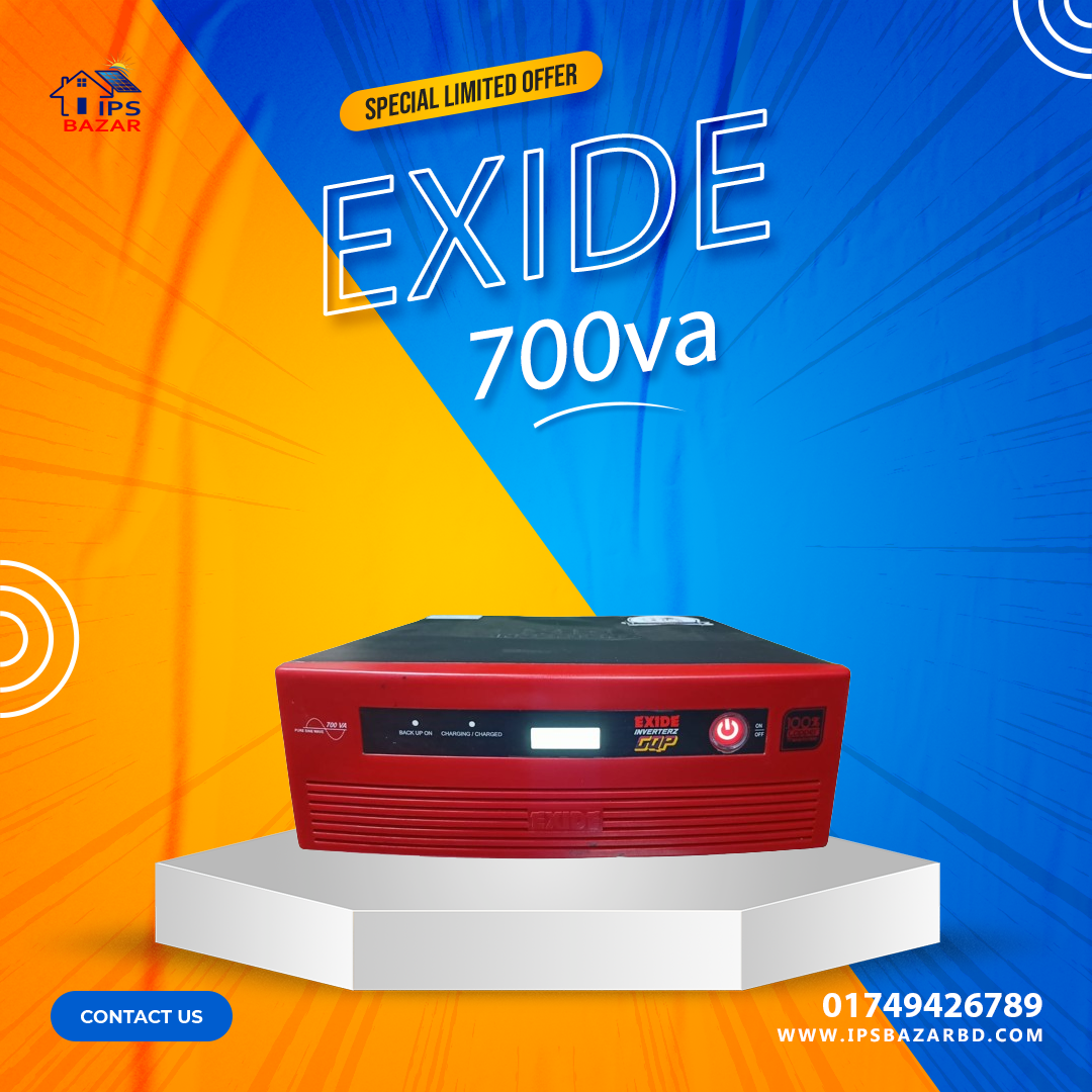 Exide 700va EXIDE 700VA Pure Sine Wave Inverter - Image 1