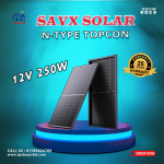 SAVX N-Type TOPCon Series 250 Watt Monocrystalline Solar Panel